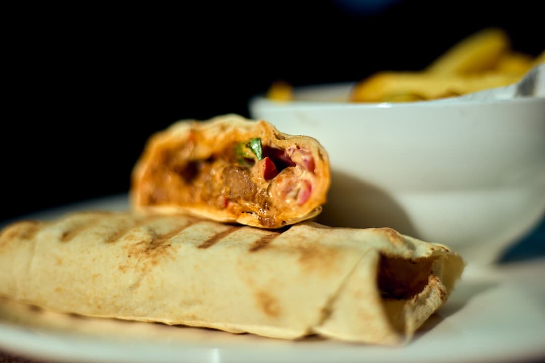 Grilled chicken shawarma